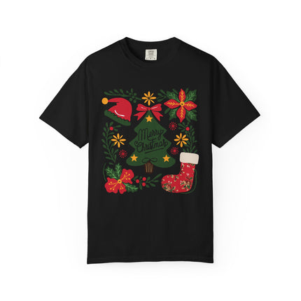 Floral Christmas Charm Tee