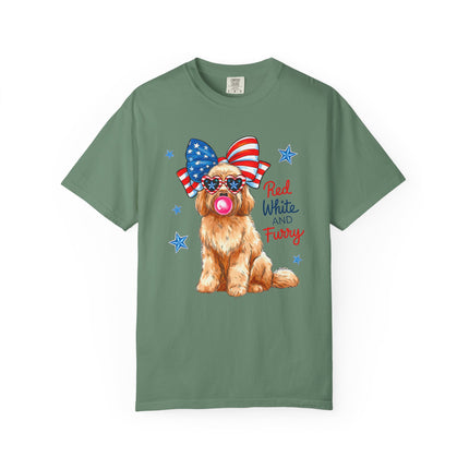 Red, White & Furry Tee