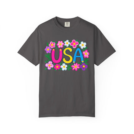 Floral USA Bloom Tee
