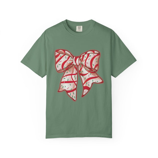 Candy Ribbon Christmas Bow Tee