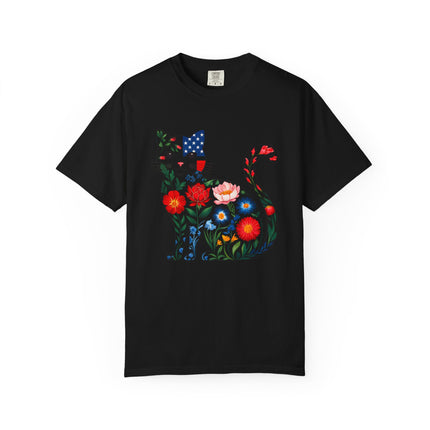 Floral Americana Cat Tee