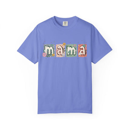 Floral Block Mama Tee