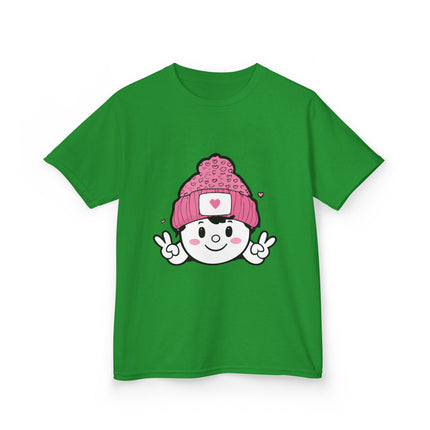 Peace & Hearts Beanie Kids T-Shirt