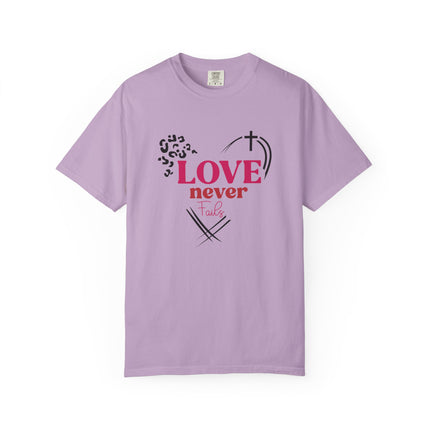 Love Never Fails Heart Tee