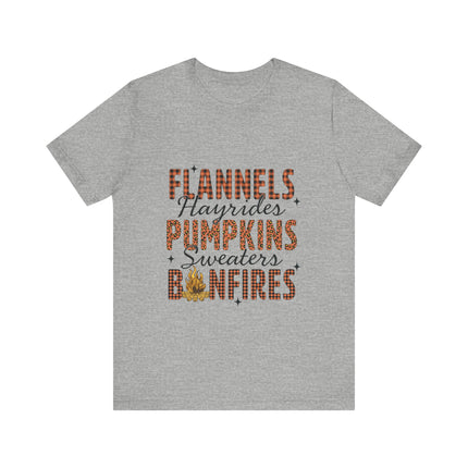 Fall Checklist Bonfire Tee