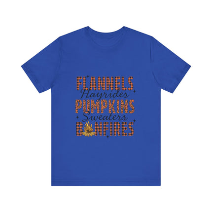 Fall Checklist Bonfire Tee