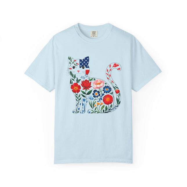Floral Americana Cat Tee