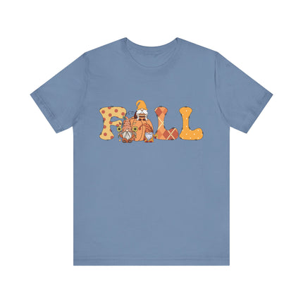 Fall Gnomes Letter Tee