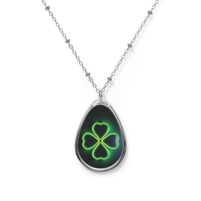 Lucky Glow Oval Necklace