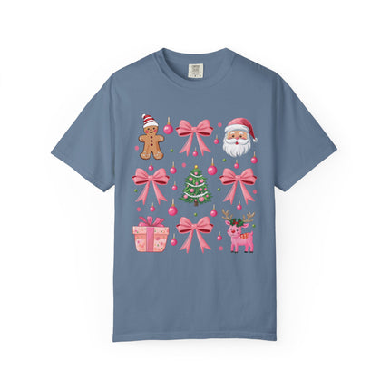 Pink Christmas Icons Tee
