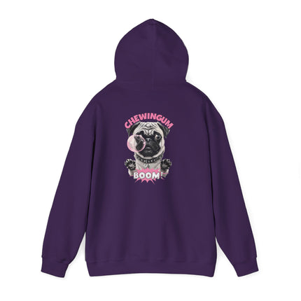 Pug Chewing Gum Boom Hoodie