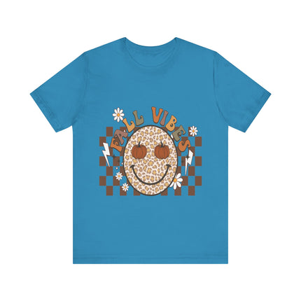 Leopard Smiley Fall Vibes Tee