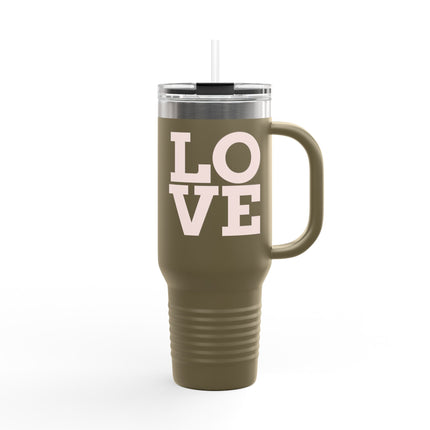 Minimalist LOVE Insulated Travel Mug – 40oz