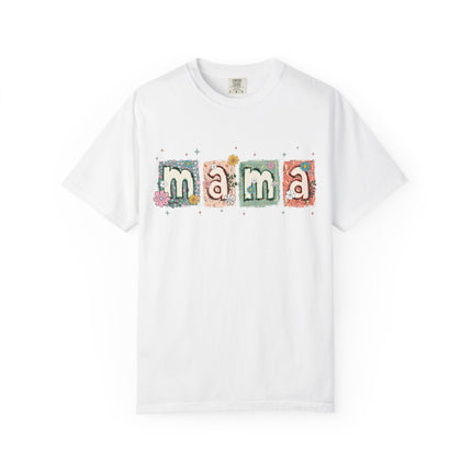 Floral Block Mama Tee
