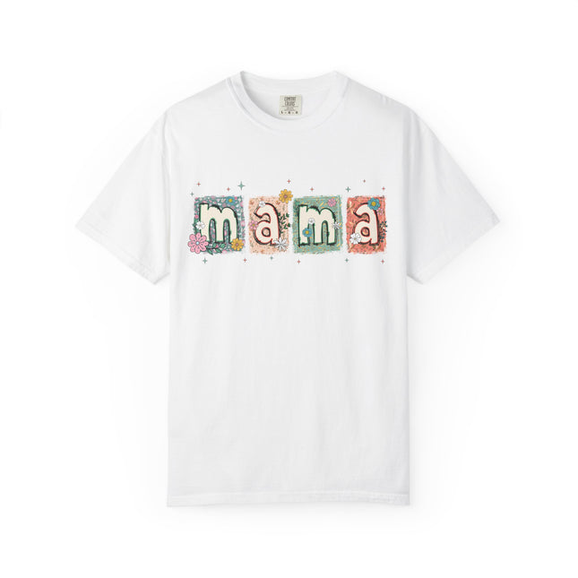 Floral Block Mama Tee