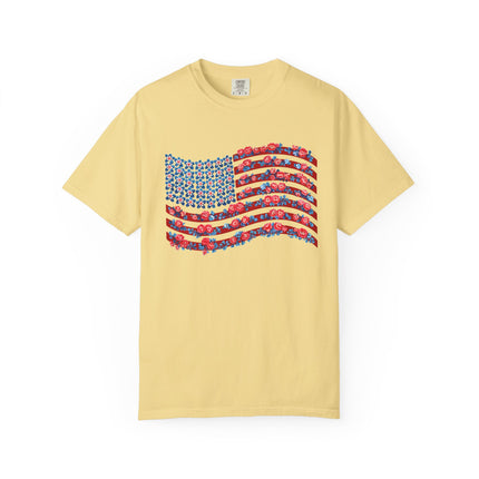 Floral Flag Waves Tee