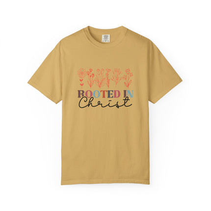 Rooted in Christ Floral Tee