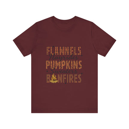 Fall Checklist Bonfire Tee