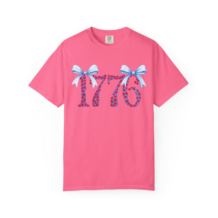 Floral 1776 Bow Tee