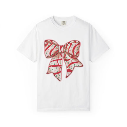 Candy Ribbon Christmas Bow Tee