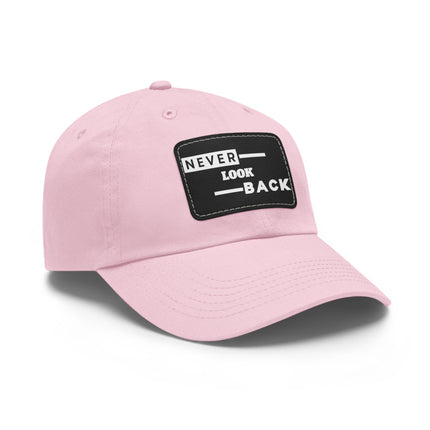 Never Look Back Leather Patch Dad Hat