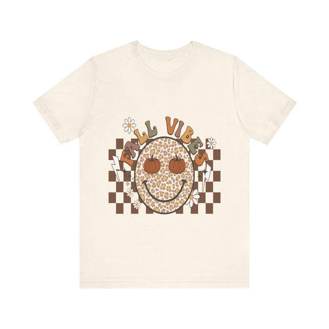 Leopard Smiley Fall Vibes Tee