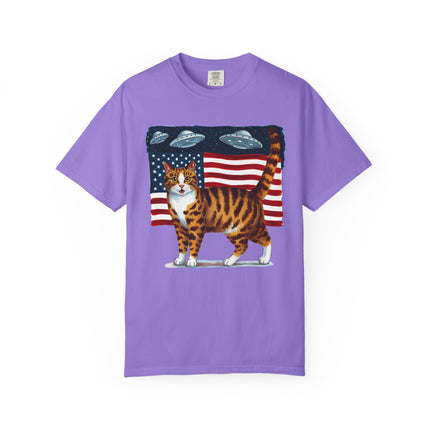 Cosmic Patriot Cat Tee