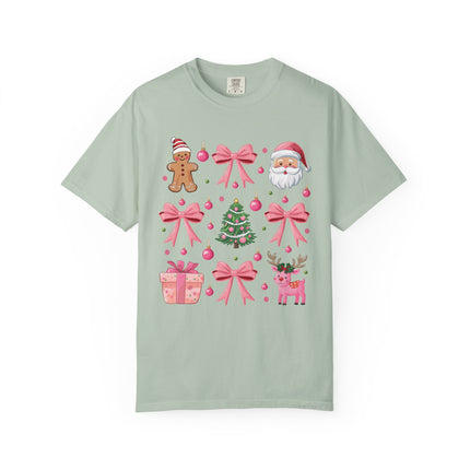Pink Christmas Icons Tee