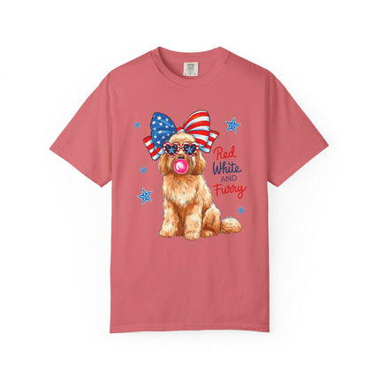 Red, White & Furry Tee
