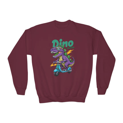 Dino Scooter Youth Sweatshirt