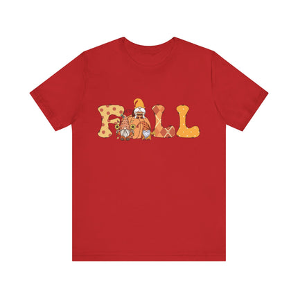 Fall Gnomes Letter Tee