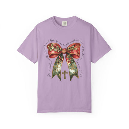 Proverbs 31 Bow Christmas Tee