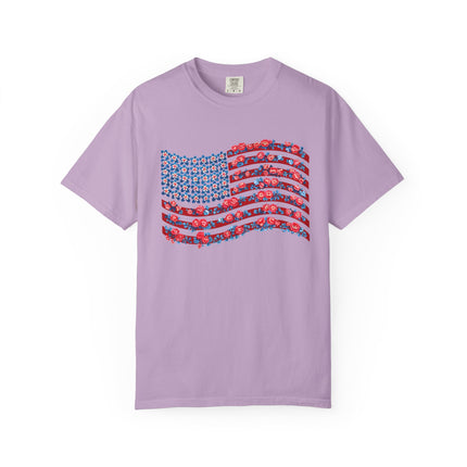 Floral Flag Waves Tee