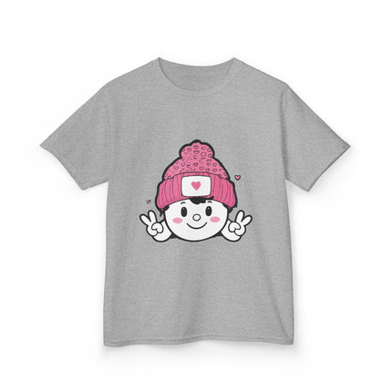 Peace & Hearts Beanie Kids T-Shirt