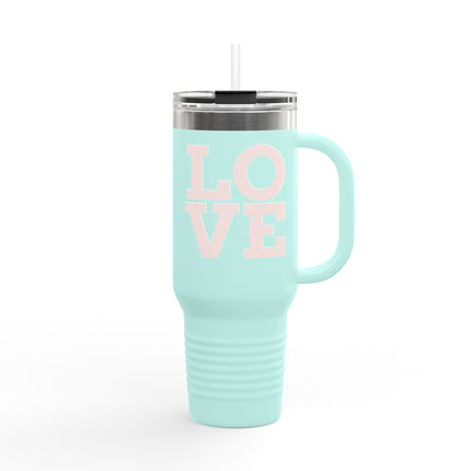 Minimalist LOVE Insulated Travel Mug – 40oz