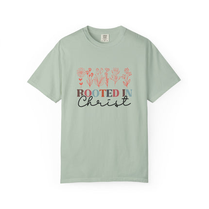 Rooted in Christ Floral Tee