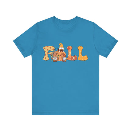 Fall Gnomes Letter Tee