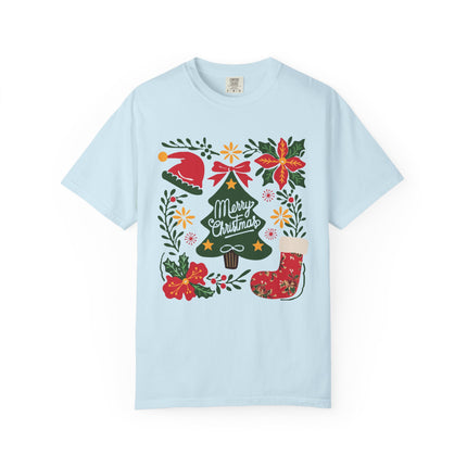 Floral Christmas Charm Tee