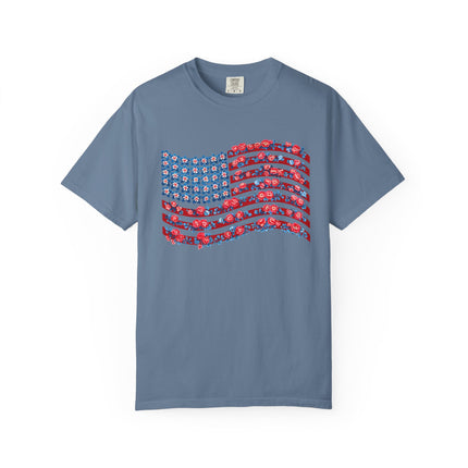 Floral Flag Waves Tee
