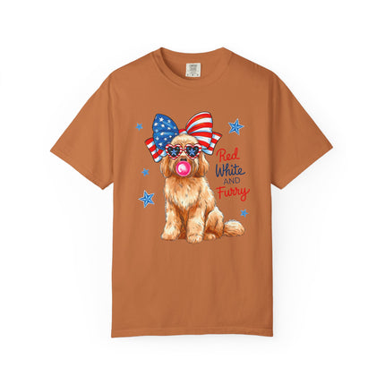 Red, White & Furry Tee