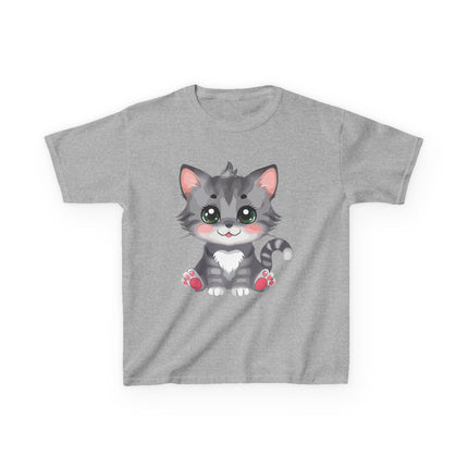 Cute Gray Kitten Kids T-Shirt