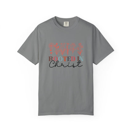 Rooted in Christ Floral Tee
