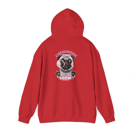 Pug Chewing Gum Boom Hoodie