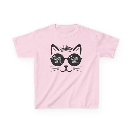 Cool Cat Good Vibes Kids T-Shirt