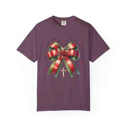 Faithful Christmas Bow Tee