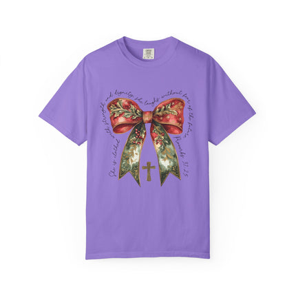 Proverbs 31 Bow Christmas Tee