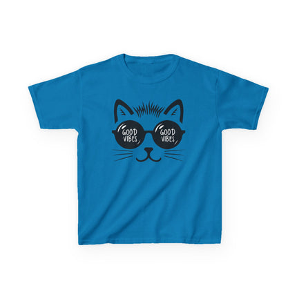 Cool Cat Good Vibes Kids T-Shirt