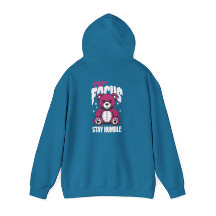Stay Focus Stay Humble Bear Hoodie