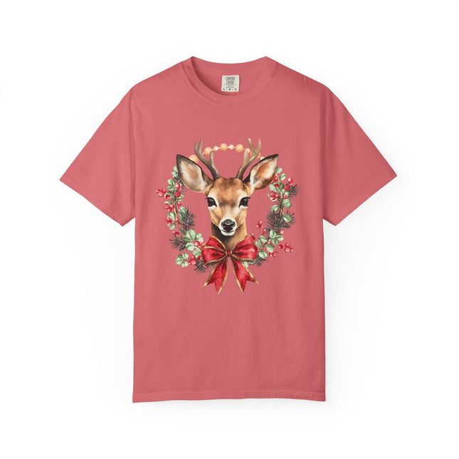 Rustic Reindeer Wreath Tee