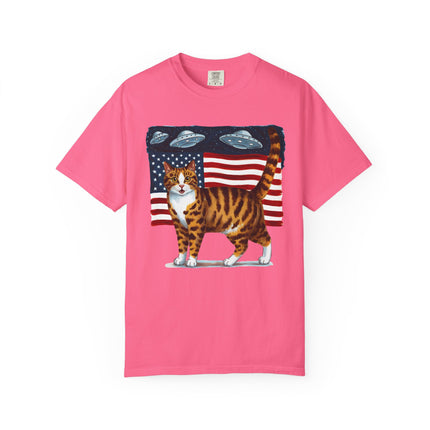 Cosmic Patriot Cat Tee